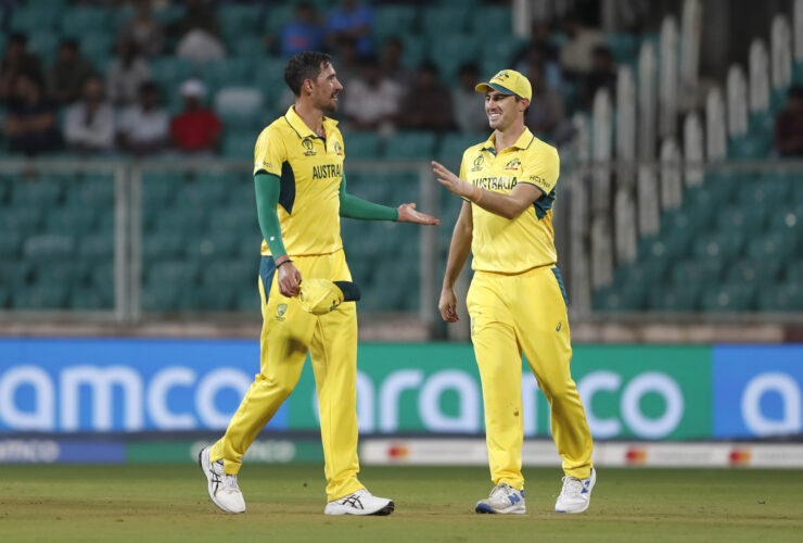 Starc's Hat-Trick Shines in Rainy CWC23 Warm-Up Day 2