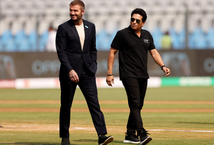 Beckham & Tendulkar Unite: Soccer Meets Cricket at Semi-Final!