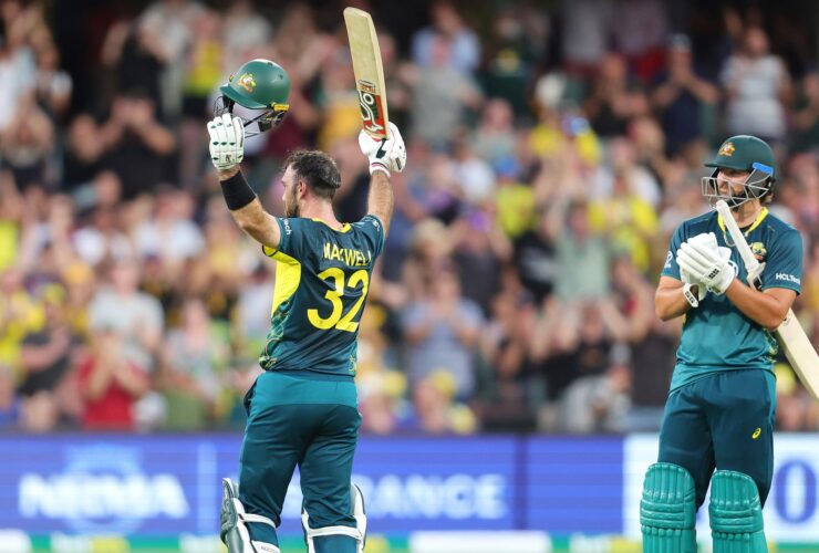 Maxwell Equals Sharma's Record with Stunning Century!