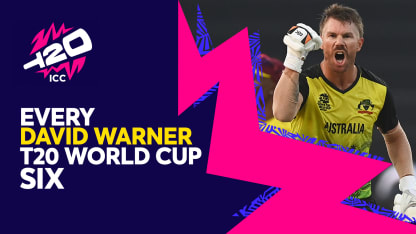 Every David Warner six at the T20 World Cup