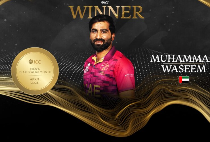 UAE's Muhammad Waseem: ICC's Top Player of April 2024!