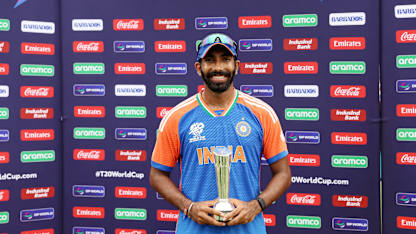 Double celebration for Bumrah with Player of the Tournament award | T20WC 2024